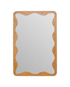 Pasqyrë, Tinny, qelq/kornizë mdf, druri natyrale, 61x2.5xH91.4 cm