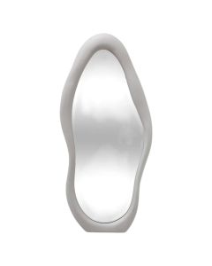 Mirror, Angie, glass/PP, white, 35x3xH75.5 cm