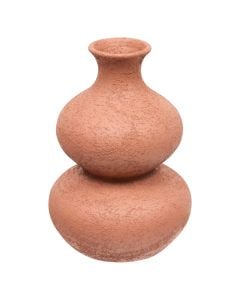 Vazo dekoruese, Ezia, dolomit, kafe, Dia.7xH34 cm