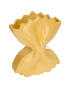 Decorativve vase, Pasta, dolomite, yellow, 17x9xH21.7 cm