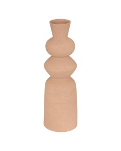 Decorative vase, Ezia, dolomite, light brown, Dia.15xH48 cm