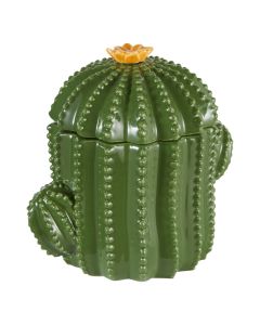 Decorative vase, Yuca, dolomite, green, 15.5x12xH16 cm