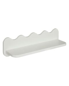 Wall shelf, Salina, mdf, white, 53x15xH15 cm