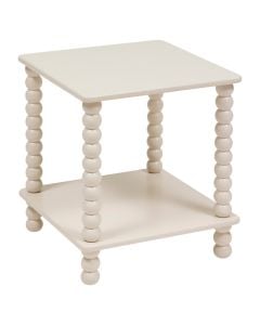 Side table, Chalmo, mdf, light beige, 40x40xH45 cm