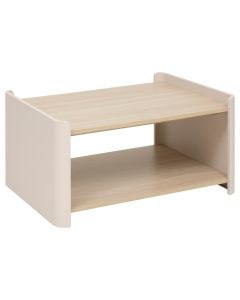 Coffee table, Roundy, mdf, beige, 80x60xH40 cm
