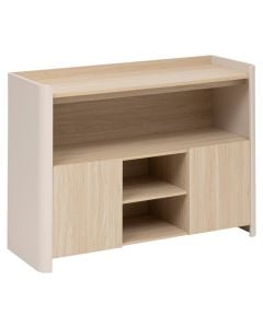 Shelf, Roundy, mdf, beige, 110x40xH80 cm