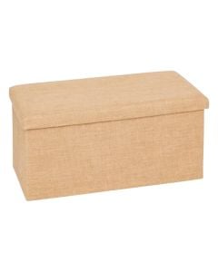Ottoman, natural brown, mdf, 76x38xH38 cm