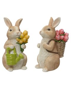 Objekt dekorues, Bunny, porcelani, kafe, 9.5x7xH14.5 cm