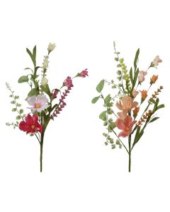 Lule artificiale, Rose, poliestër, shumëngjyrëshe, 20x5xH45 cm