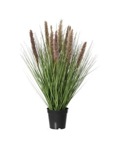 Artificial flower in pot, pvc, brown, 30x30xH68 cm