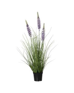 Artificial flower in pot, pvc, multicolor, Dia.20xH61 cm