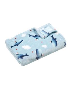 Plaid, Moby, 100% polyester, multicolor, 70x100 cm