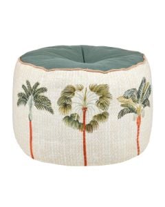 Pouffe, Casablanca, textile upholstery, multicolor, 30x40 cm