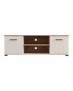 TV stand, Lambeth, MDF and melamine, cashmere/artisan oak, 137x40.5xH44 cm