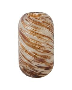 Decorative vase, Arvo, glass, multicolor, Dia.15xH26 cm