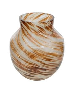 Decorative vase, Arvo, glass, multicolor, Dia.16.5xH19.5 cm