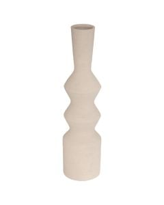 Decorative vase, Ezia, dolomite, cream color, Dia.15xH60 cm