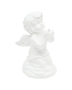 Objekt dekorues, Resin Angel, polirezinë, e bardhë, 11x10.5xH19 cm