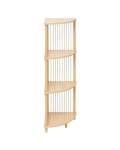 Corner shelf, Kord, MDF, beige, 34x34xH110 cm
