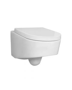WC, me montim ne mur, porcelan, e bardhe, 55x36xH33.5 cm