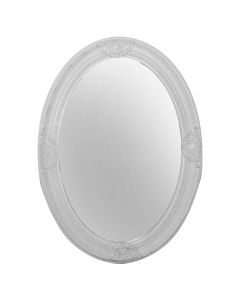 Pasqyrë, kornizë druri, e bardhë, 54xH 74 cm