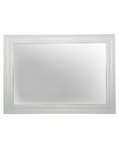 White, wooden frame, 75.5x3.2xH 105.5 cm