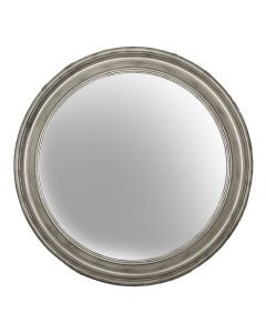 Pasqyrë, kornizë druri, argjendi, Dia.89x4.5 cm