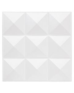 Wall tiling sticker, pvc, white, 30x30 cm, (1 pack=6 pieces)