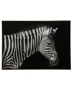 Kanavacë, Zebra, druri, i bardhë/i zi,  73x103 cm