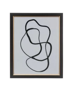 Kornizë posteri, Subli, letër/mdf/xham, e zezë, 40xH50 cm