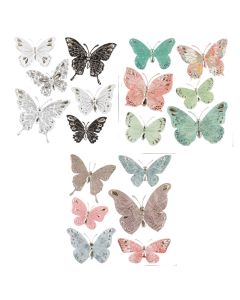 Adhesive decorator, Butterfly, pvc, colorful, 30x30 cm