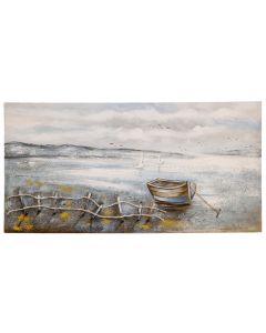 Picture ''Sea'', colorful, 70 x 140 cm