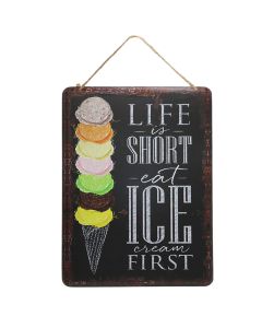 Wall decorator, metal, colorful, 30x40 cm