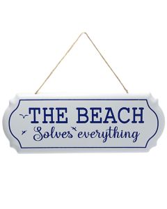 Sign table, metal, colorful, 40x15 cm