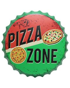 Wall decorator, metal, colorful, 42x42 cm