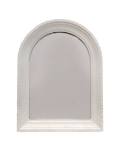 Kornizë fotosh, rezinë/xham, e bardhë, 15.5x20 cm