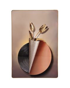 Printed picture, Tulips, mdf frame, multicolor, 40x60 cm