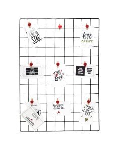 Wall decorator, metallic frame, black, 45xH65 cm