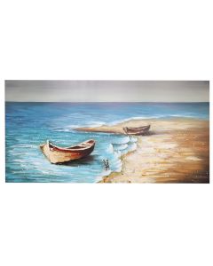 Picture, "Infinite blue", in canvas, colorful, 60x120 cm