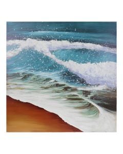 Picture, "Wave", in canvas, colorful, 70x70 cm