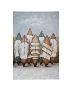 Picture, "Surfboard", in canvas, colorful, 80x120 cm