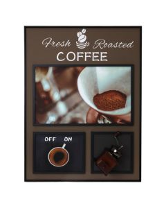 Printed picture, "Coffee", MDF frame, colorful, 60x80 cm
