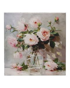 Picture, "Flowers", colorful, 40x40 cm