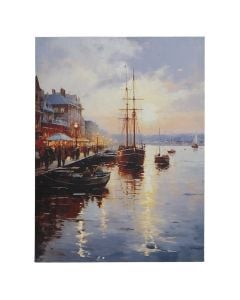 Picture, "Sunset", colorful, 60x80 cm