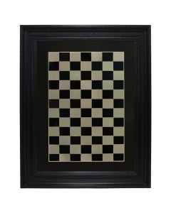 Printed picture, "Chessboard", MDF frame, black/beige, 39x49 cm