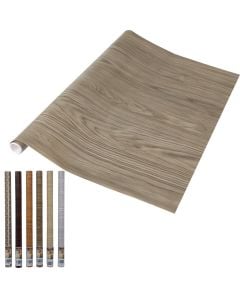 Letër muri, kafe/e bardhë/gri, 15x100 cm