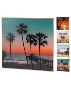 Printed picture, MDF, assorted, 38x38 cm