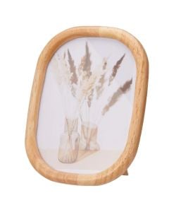 Kornizë fotografie, dru, natyrale, 21 cm