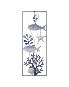 Dekorues muri, Blue Horizon, metalike, gri/blu, 28.6x3.2xH74.3 cm