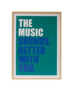 Poster frame, Music Darius, mdf, multicolor, 50x2.6xH70 cm